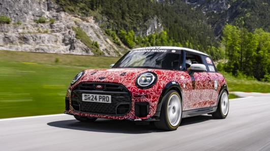 Sneak peek at Mini John Cooper Works in camouflage continues tradition of fuel efficiency